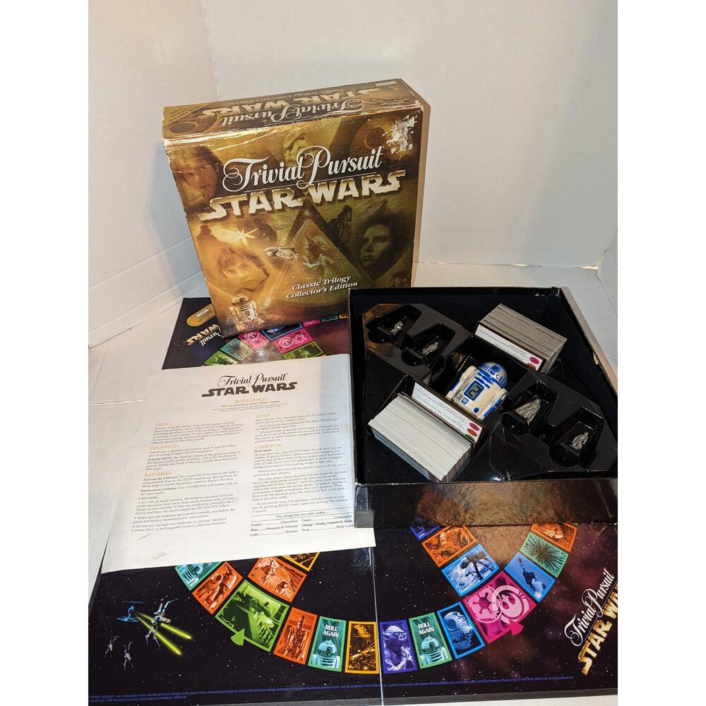 Vintage Star Wars Trivial Pursuit Classic Trilogy Collector's Edition Board Game